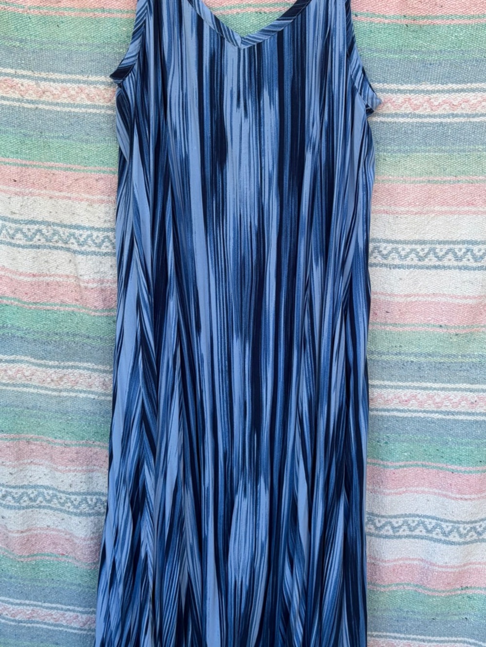 torrid Blue Striped V-Neck Dress